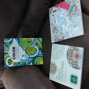 Three New Awesome Large Adult Coloring Books